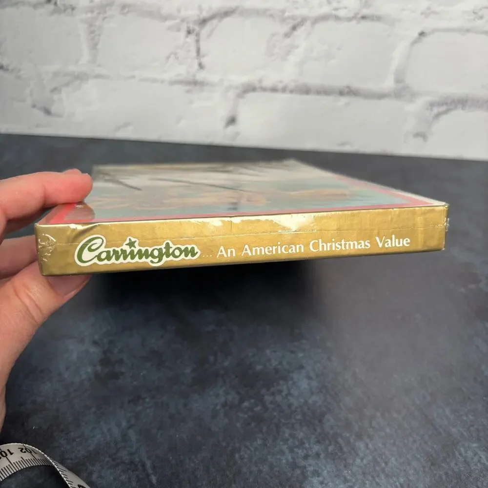 Vintage Sealed Box Of Carrington Christmas Cards Bells and Holly, Set of 20